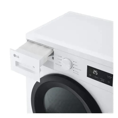 Sèche-linge hublot LG RH8N15WH 8kg Blanc vue accessoires