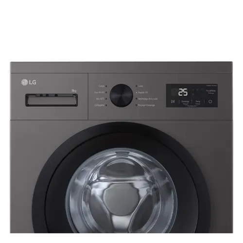 Lave-linge hublot LG F84N14SLS 8kg vue détaillée