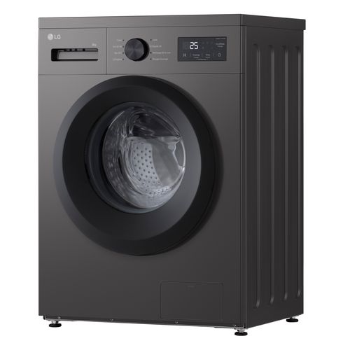 Lave-linge hublot LG F84N14SLS 8kg vue de profil