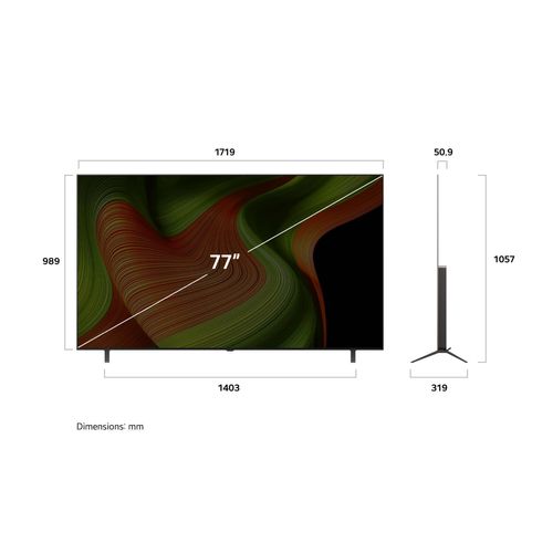 Téléviseur OLED AI 77'' 4K LG 195 cm OLED77B56LA.AEU