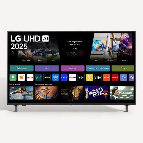 Téléviseur 4K UHD 55'' 139cm LG 55UA75006LA.AEU vue de face
