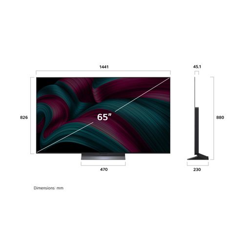 Téléviseur OLED evo AI 65'' 4K LG 164 cm OLED65C54LA.AEU