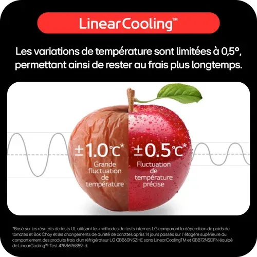 Réfrigérateur 2 portes LG GTBV20SWGKD 266L Blanc