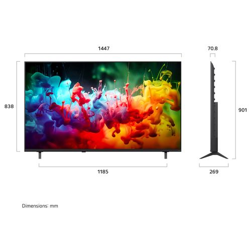 Téléviseur QNED AI 65'' 4K LG 165 cm 65QNED72B6B.AEU
