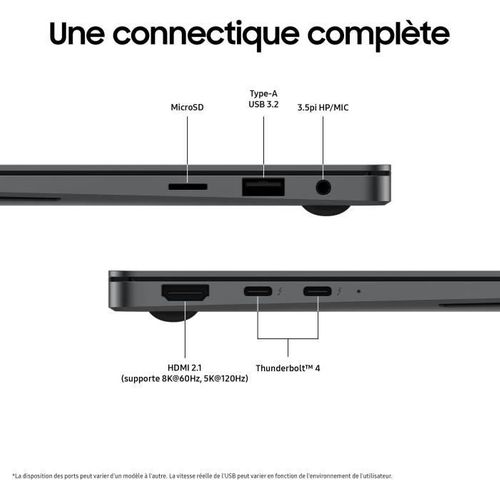 PC Portable - Galaxy Book5 Pro - 14 - Intel Core Ultra 7 - 16 Go Ram - 512 Go Ssd - Gris