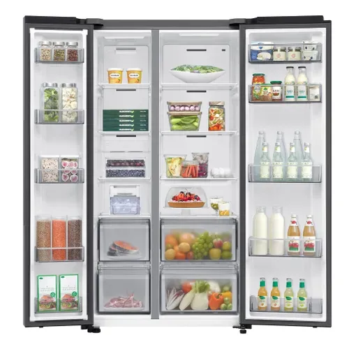 Réfrigérateur Américain - Rs70f65qet - 2 Portes - 659 L - Classe E - Platinum Inox