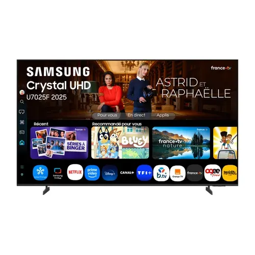 Téléviseur 4K UHD 85'' 216 cm SAMSUNG TU85U7025FKXXC vue de face