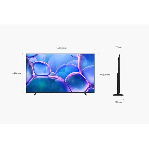 Téléviseur 4K UHD 75'' 190 cm SAMSUNG 75U7025F vue détaillée
