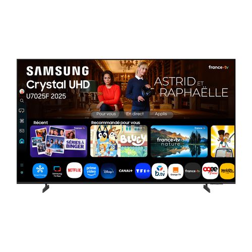 Téléviseur 4K UHD 75'' 190 cm SAMSUNG 75U7025F vue de face