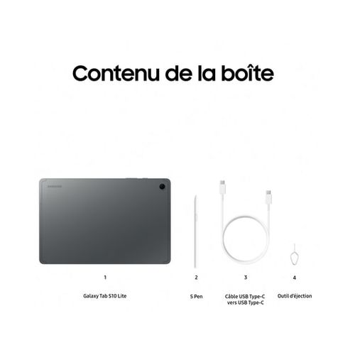 Tablette Tactile Galaxy tab s10 lite 10.9" 256 Go 8 Go - Sm-x400nzapeub