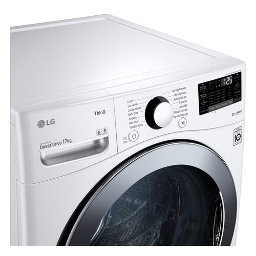 Lave-linge hublot LG F71P12WH 17kg Blanc