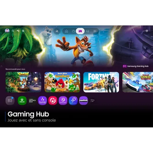 Téléviseur Mini LED 43'' 109cm SAMSUNG 43M74H Smart TV vue de derrière