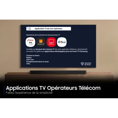 Téléviseur QLED 75'' 190cm SAMSUNG 75U7025H vue accessoires