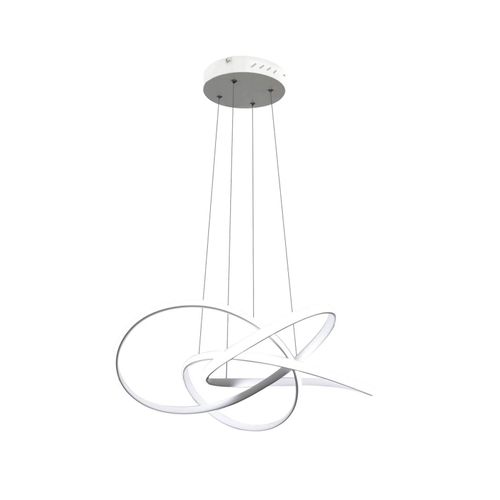 Lustre LED Salon 59w : Table à Manger, Blanc, Dimmable, Télécommande.