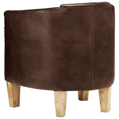 Portefeuille Homme En Cuir Véritable Peau De Crocodile - Marron Foncé - Double Pli - Fait Main En Thaïlande