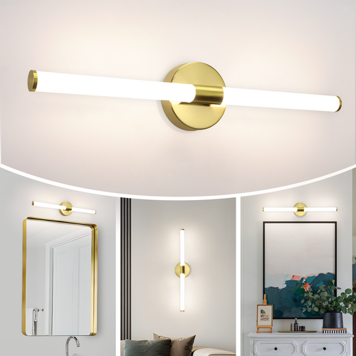 Applique Murale LED Pour Salle De Bain Noire – 8 W 4 000 K 60 Cm