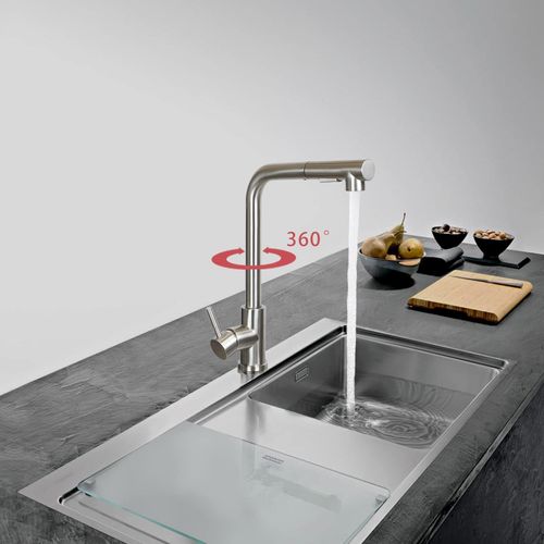 Robinet De Cuisine Extractible Avec Douchette Et Jets Multiples