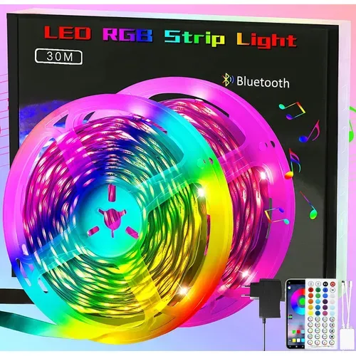 Bande LED Rgb Multicolore Avec Télécommande Et Contrôle Par App