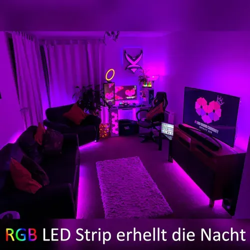 Bande LED Rgb Multicolore Avec Télécommande Et Contrôle Par App