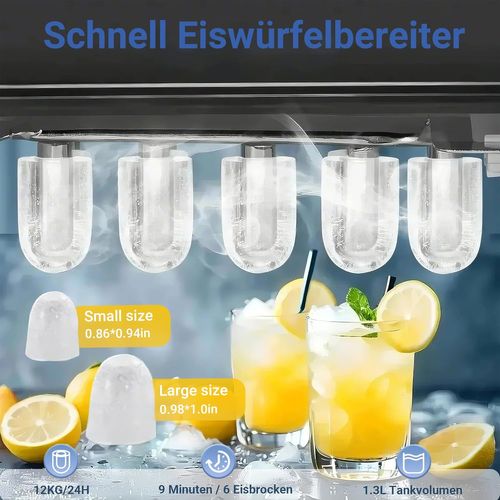 Machine à Glaçons Petit Ice Maker Silencieux Machine à Glaçons Avec Poignée