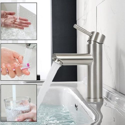 Robinet De Lavabo, Robinet De Lavabo Mitigeur Monocommande Haute Pression Pour Cuisine