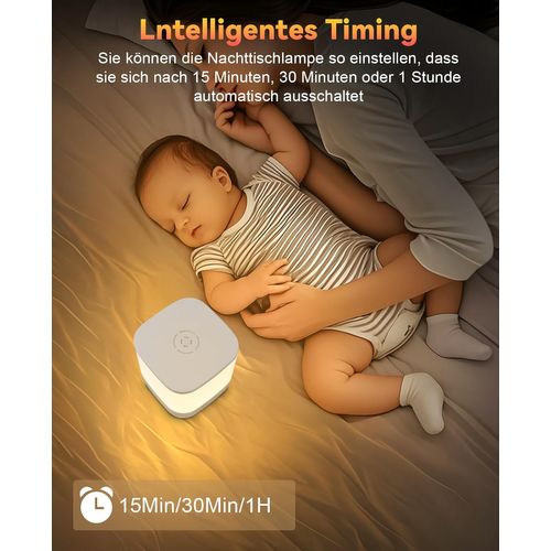 Lot De 2 Lampes à Poser De Table LED Blanches à Intensité Variable