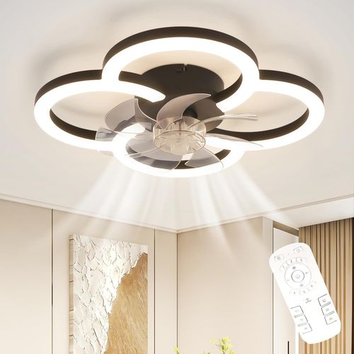 Ventilateur De Plafond Avec Éclairage Silencieux Et Moderne 36 W 6 Vitesses