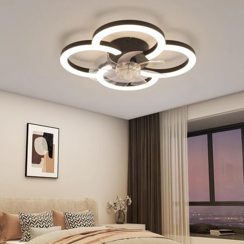 Ventilateur De Plafond Avec Éclairage Silencieux Et Moderne 36 W 6 Vitesses