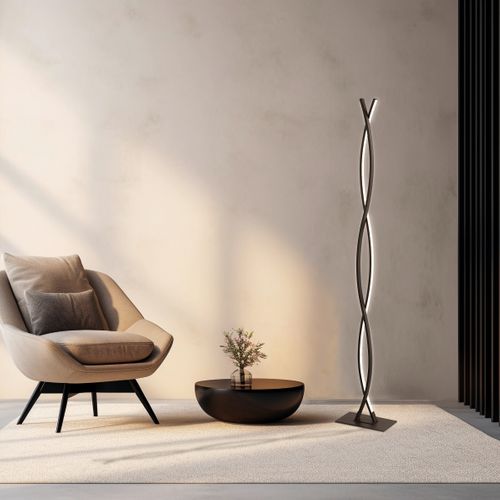 Lampadaire Led H.143 cm PIRETTO Noir