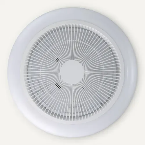 Plafonnier ventilateur SAYULITA Blanc vue de face