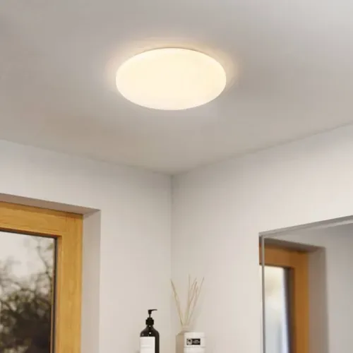Plafonnier LED D. 31 cm POGLOLIA-E Blanc vue d'ambiance 1