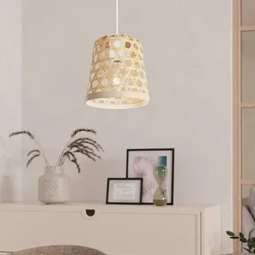 Abat-jour D. 16 cm CAPILOVERI-E Naturel vue d'ambiance 1