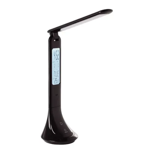 Lampe de bureau LED H. 26 cm COLUCCIA Noire vue 3/4