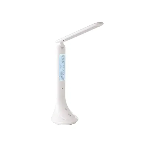 Lampe de bureau LED H. 26 cm COLUCCIA Blanche vue de face