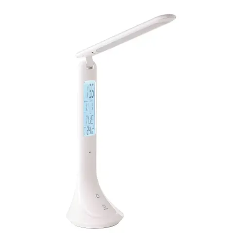 Lampe de bureau LED H. 26 cm COLUCCIA Blanche vue 3/4