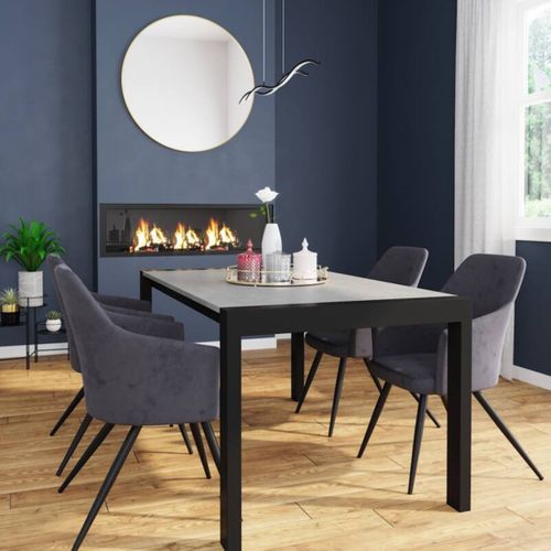 Suspension LED L.98,5 cm LASANA NR Noire