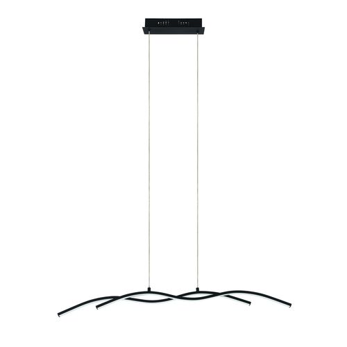 Suspension LED L.98,5 cm LASANA NR Noire
