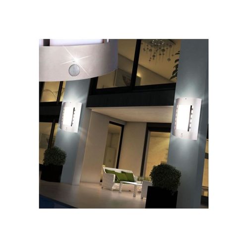 Applique D'extérieur Rectangulaire En Inox - H. 30 Cm - Argent