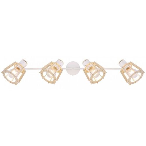 Plafonnier Spot Design Scandinave Blaha - 4 Ampoules - Blanc