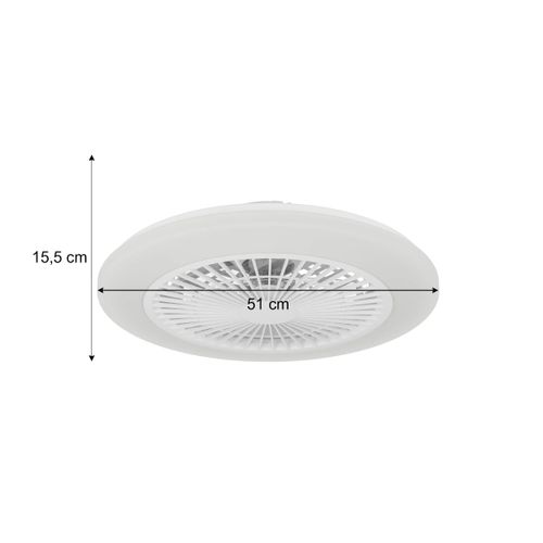 Ventilateur RGB CCT WINDLEY Blanc