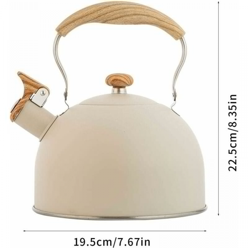 Bouilloire Sifflante, 2.5l Bouilloire Sifflante Induction Gaz Bouilloire En Acier Inoxydable