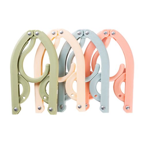 16 Cintres Pliables Voyage 4 Couleurs – Antidérapants, Ultra-Compacts Avec Pochette, Idéal Valise, Hôtel, Camping
