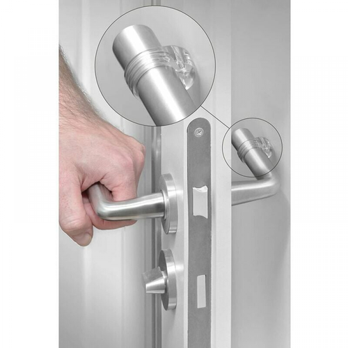 Protection Poignee Porte - Lot De 6 Protège Poignée Porte Transparents Et Protege Mur Pour Poigné