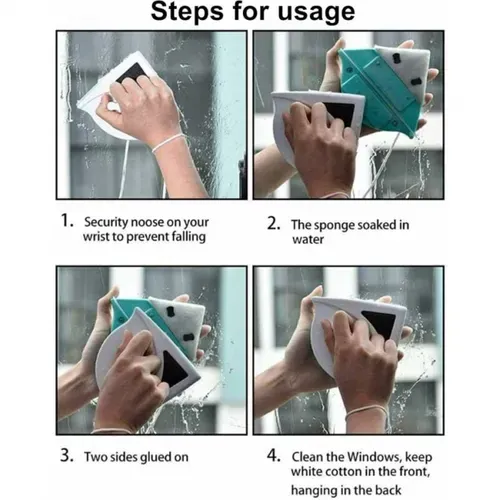 Lave Vitre Magnétique Double Vitrage, Brosse De Nettoyage Pour Vitres Double Face, Ettoyeur Vitre