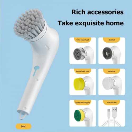 Brosse Nettoyage Electrique Scrubber Set: Brosse Nettoyage Portable Batterie Rechargeable Spin