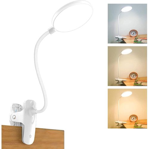 Lampe De Bureau LED Sans Fil Rechargeable, 3 Couleur Et 3 Intensité Réglables, Lampe De Chevet