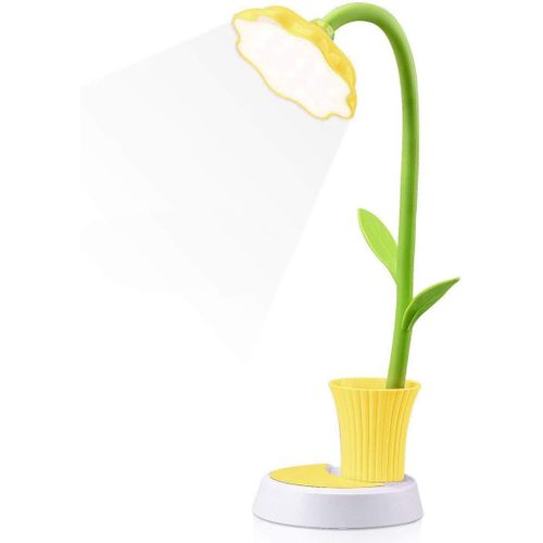 Lampe De Bureau Pour Enfants（jaune）,lampe De Bureau Rechargeable Créative LED Protection Des Yeux