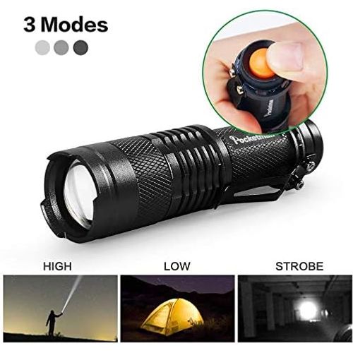 GEARLITE Hybride Lampe de Poche LED Ultra Puissante, Lampe Torche LED
