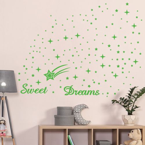 Autocollants Muraux Phosphorescents Pour Chambre à Coucher 223 Feuilles, Autocollants Lumineux