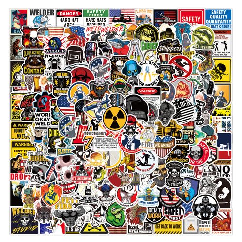Autocollants Pack 200 Pièces Vinyle Graffiti Stickers Pour Ordinateur Portable Voiture Planche